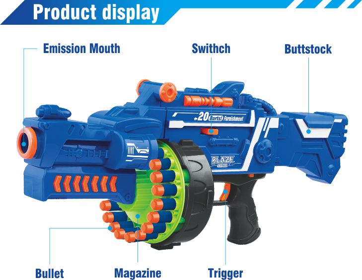 7050 Fantastic Kid Gun Soft Foam Target Shooting Gun Toy ZECONGTOYS
